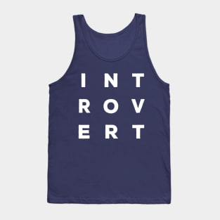 INTROVERT Logo/Slogan Tank Top